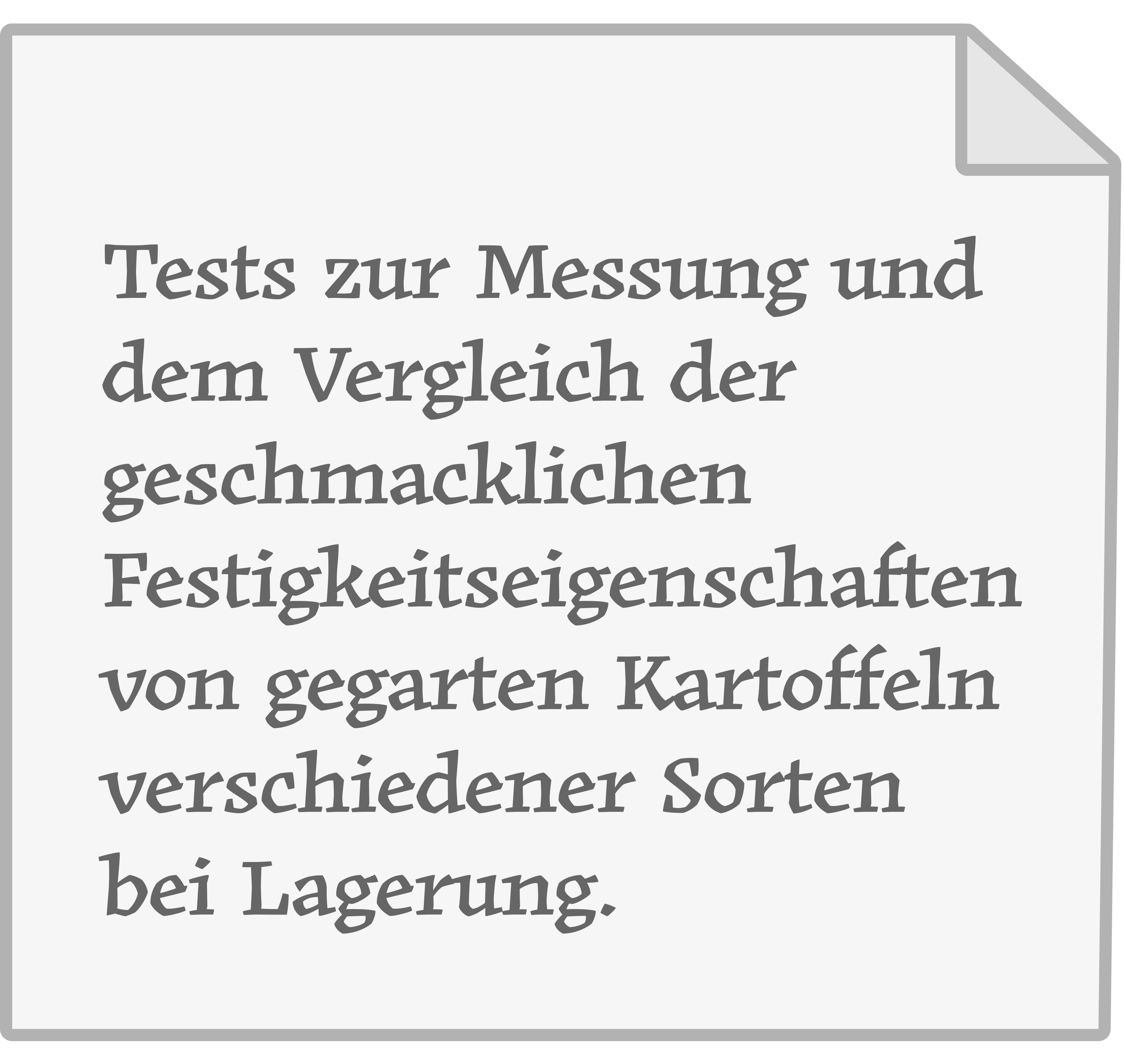 Grafik handschriftlicher Zettel