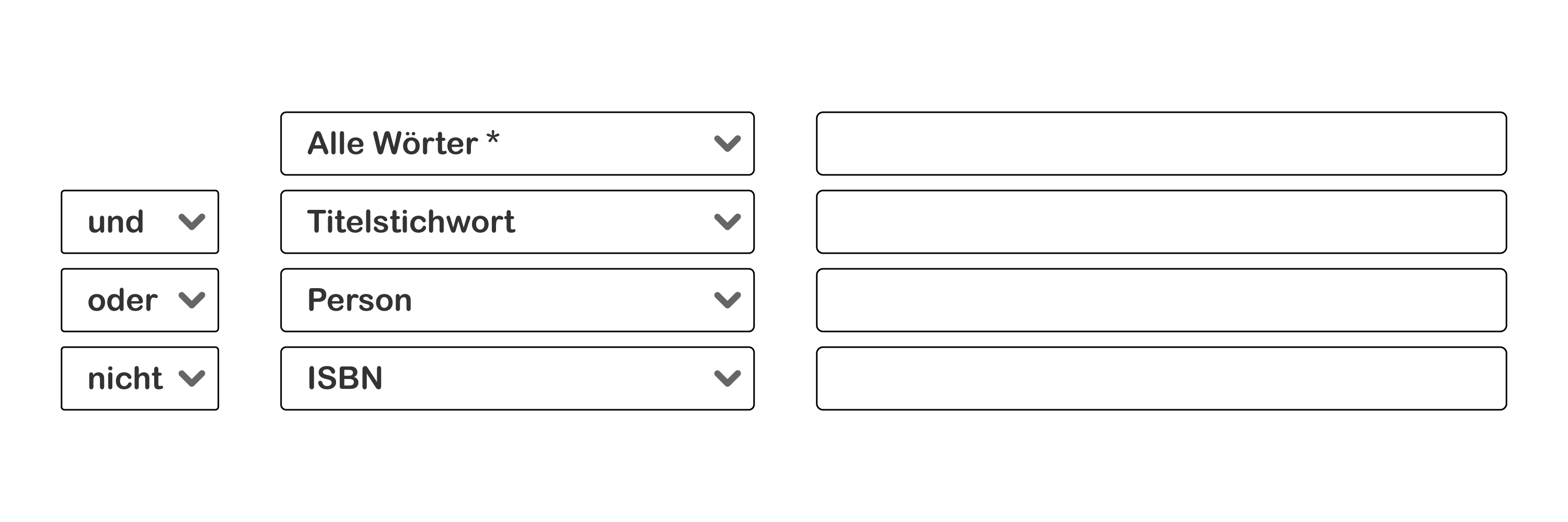 Grafik Suchmaske DropDown Beispiel