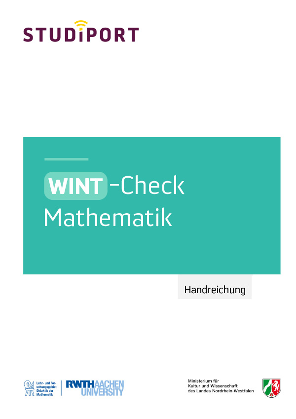Titel Handreichung WINT-Check Mathematik