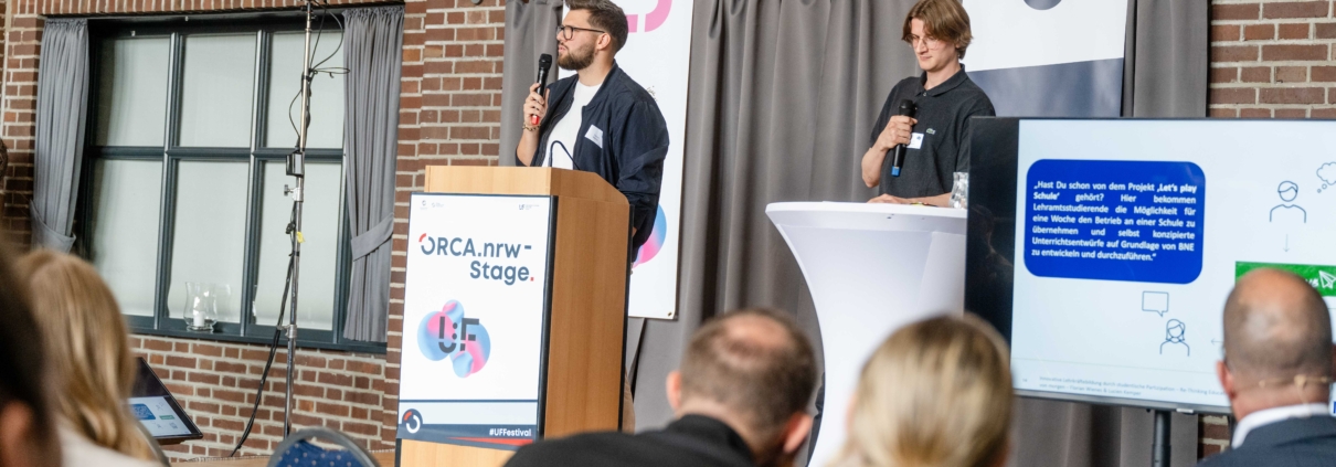 Florian Wienes und Lucien Kemper beim U:FF