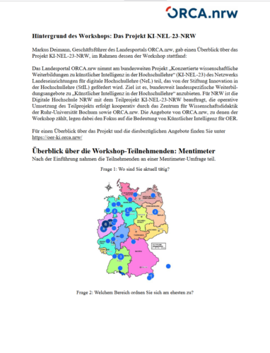 Dokumentation-des-Online-Workshops KI und OER