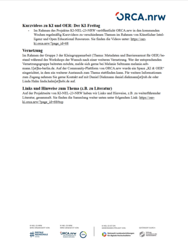 Dokumentation-des-Online-Workshops KI und OER
