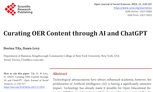 Zu sehen ist der oberste Bereich des Artikels. Unter dem Titel folgen Informationen und darunter folgt der Beginn des Abstracts.