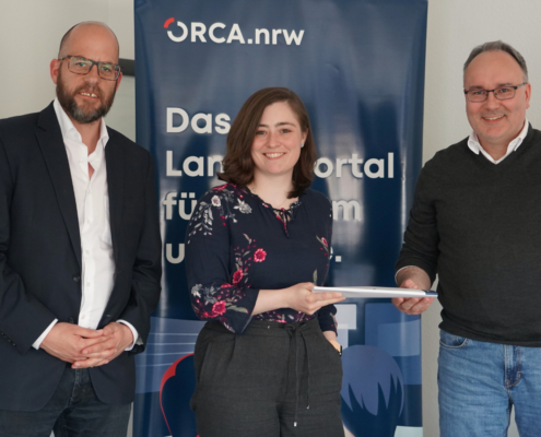PD Dr. Markus Deimann, Julia Eisentraut, MdL und Dr. Joachim Preusse