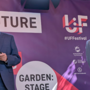 Markus Deimann und Dr. Michael Schubert auf der Garden Stage beim U:FF 2025