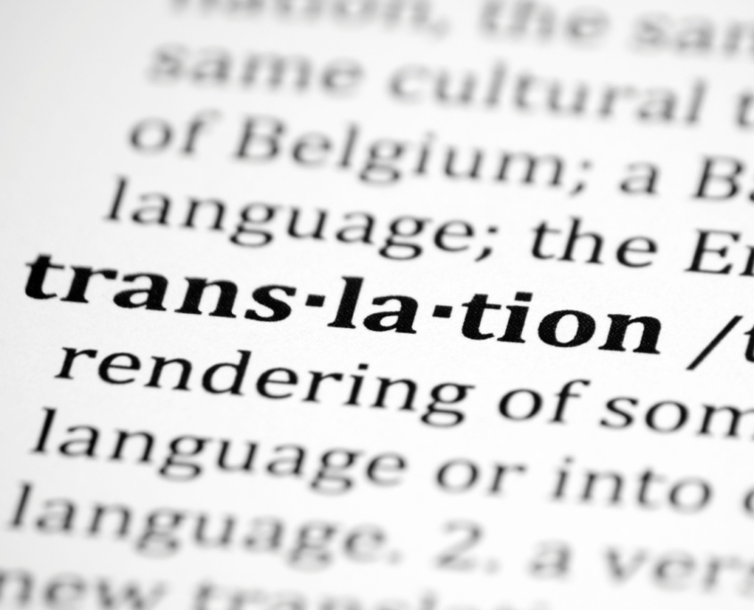 Auszug aus dem Lexikon mit dem Begriff "translation"