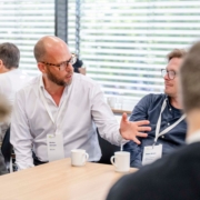 Markus Deimann diskutiert auf der Learning AID