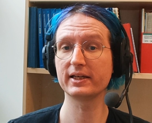 Benjamin Paaßen mit Headset