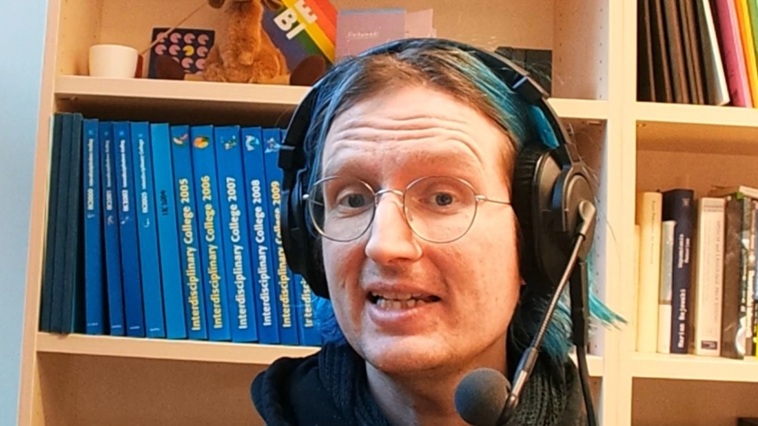 Benjamin Paaßen bei der Aufnahme