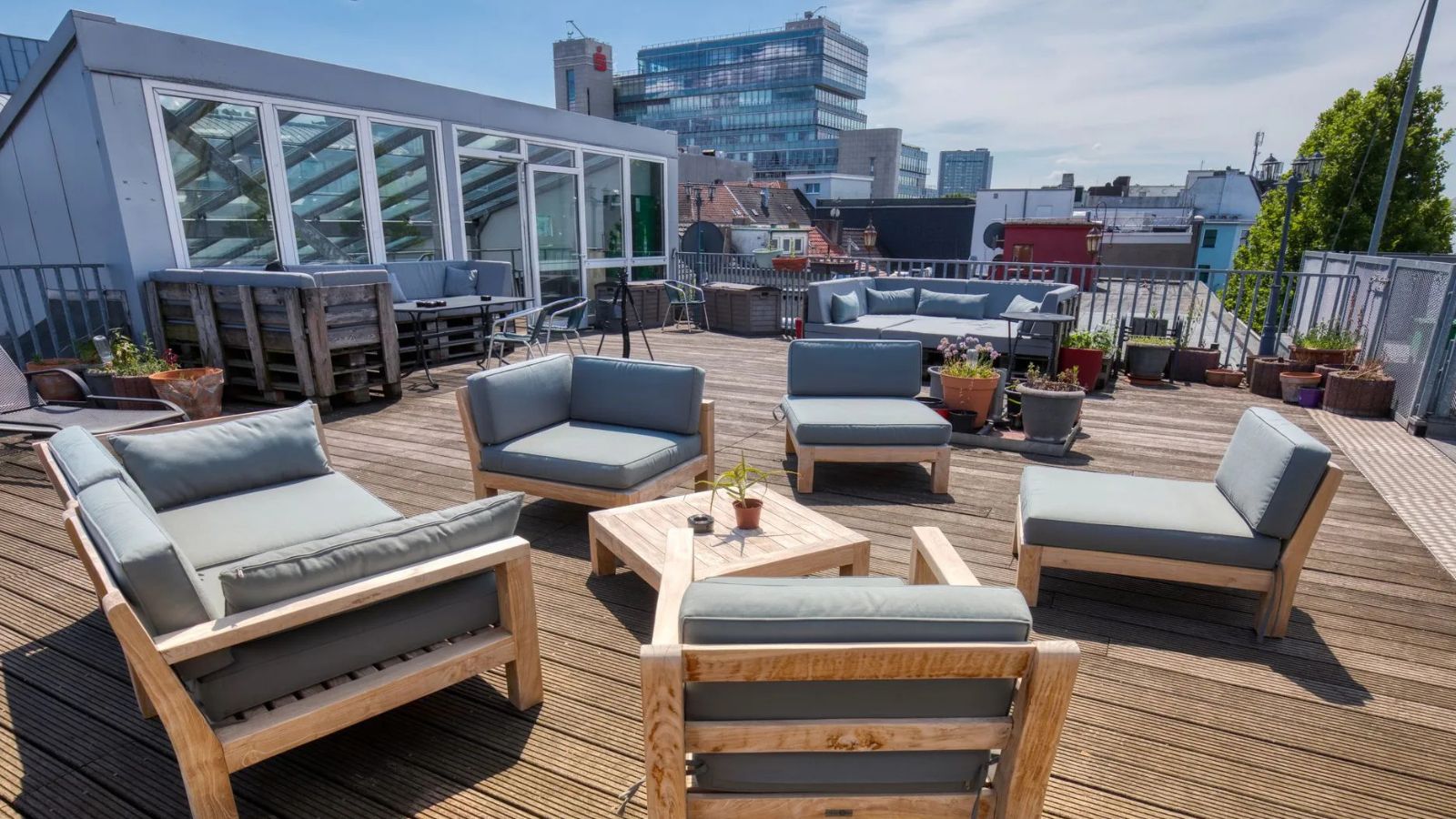 Dachterrasse des Unperfekthaus