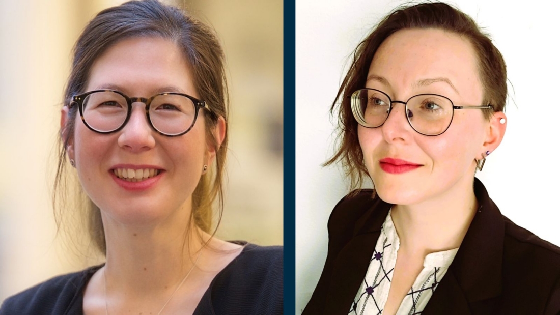 Porträts von Stefanie Go und Kathrin Schelling
