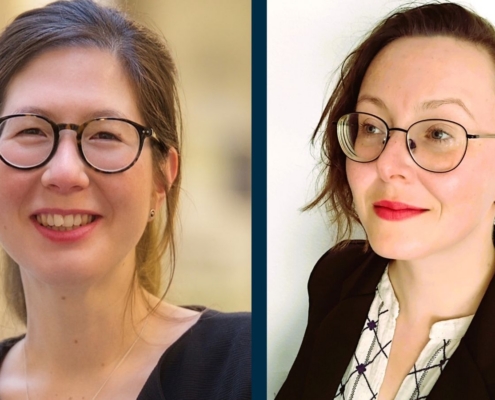 Porträts von Stefanie Go und Kathrin Schelling