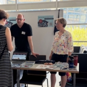 Gunnar Sandkühler und Wiebke Breustedt am ORCA.nrw-Stand