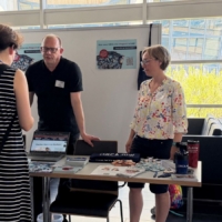 Gunnar Sandkühler und Wiebke Breustedt am ORCA.nrw-Stand