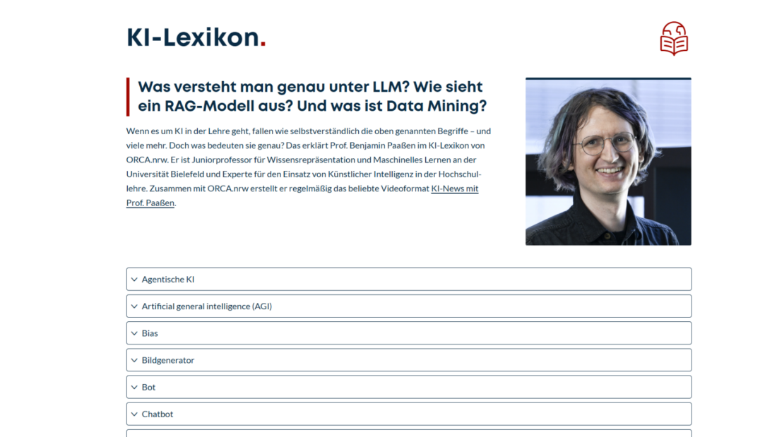 Screenshot KI-Lexikon-Seite
