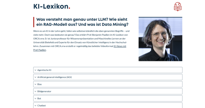 Screenshot KI-Lexikon-Seite